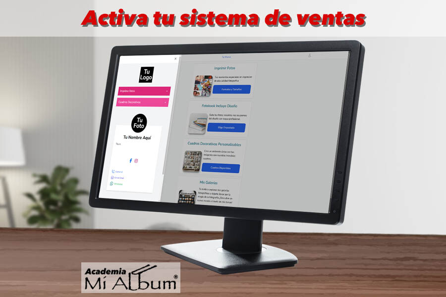 Guía visual para activar tu plataforma de venta personalizada y comenzar a ganar dinero con Mi Album.