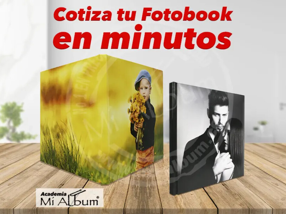 Tutorial paso a paso para elegir empastado y cotizar cualquier Fotobook en Mi Album, con opciones intuitivas y precios transparentes.