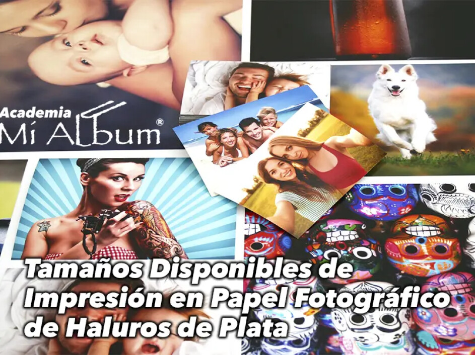 Impresiones fotográficas en distintos tamaños sobre papel de haluros de plata.