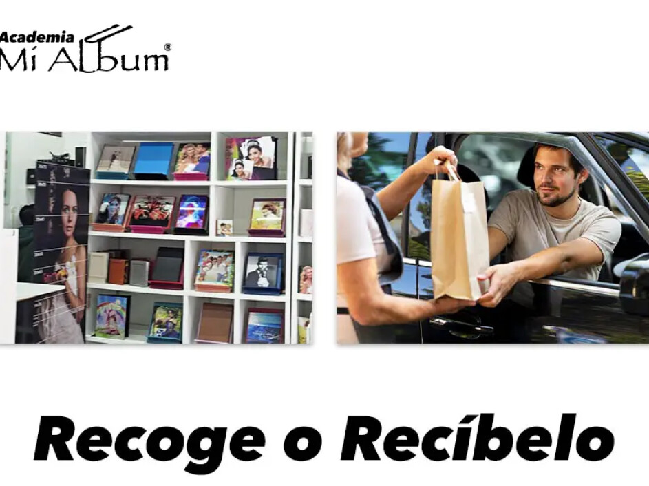 Opciones de recoger o recibir pedidos fotográficos fácilmente