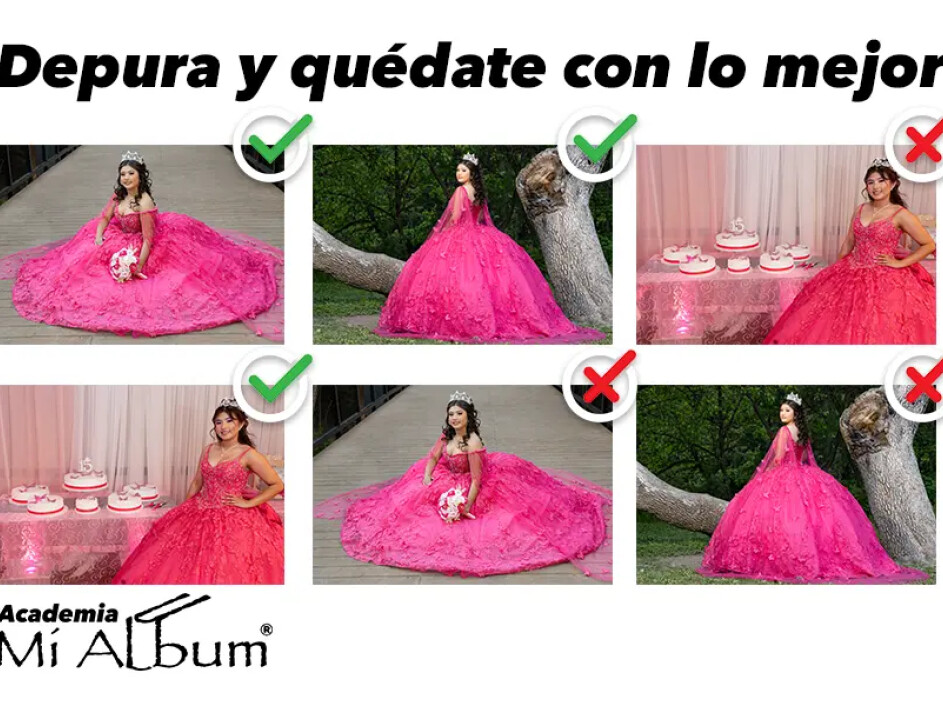 Depura fotos repetitivas o poco favorecedoras y elige solo las mejores para tu fotobook