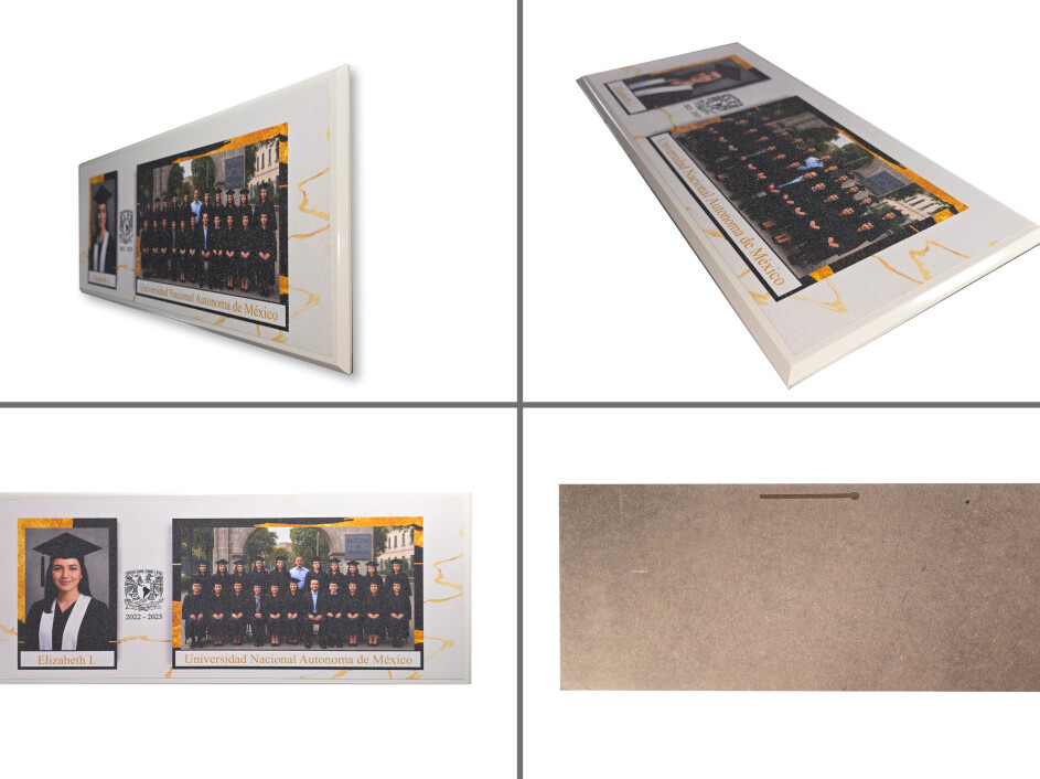 Cuadro escolar con bastidor Gerardo en MDF con acabado limpio y diseño decorativo