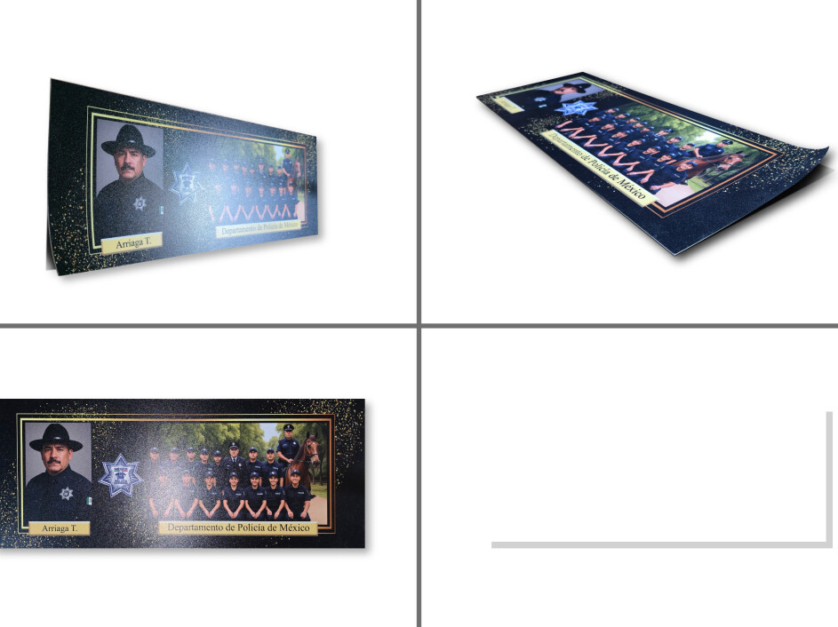 Fotografía escolar en papel fotográfico sin bastidor con acabado en textura o adhesivo