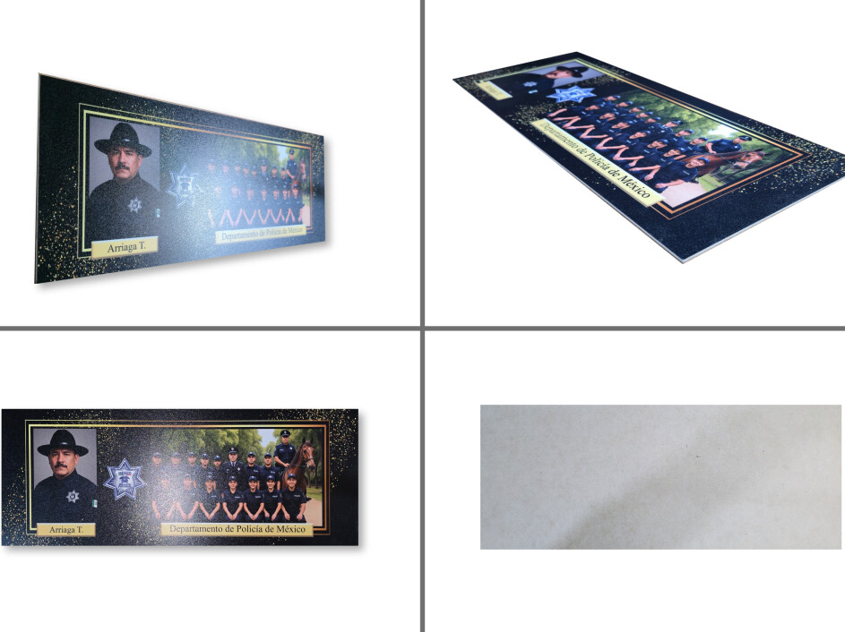 Fotografía escolar montada sobre macosel lista para colocar en marco