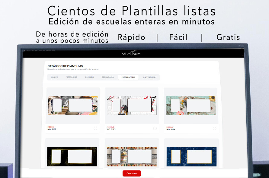 Plantillas escolares personalizadas para fotografía grupal e individual