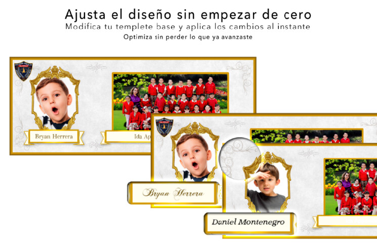 Ajuste de template escolar sin empezar desde cero