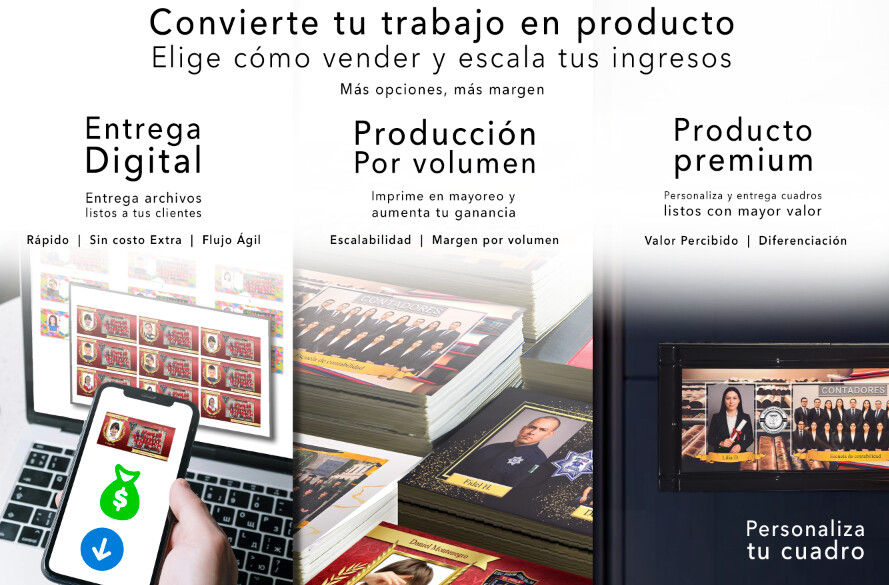 Opciones para monetizar plantillas escolares con archivo, impresión o servicio completo